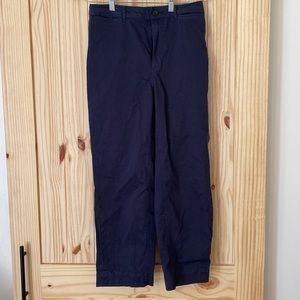 Straighten crop. Navy blue. Wore once.